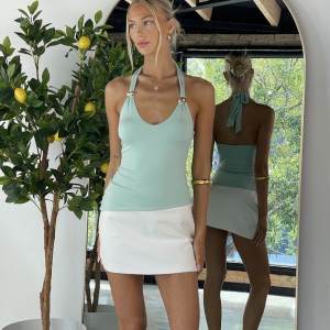 The Pacific Halter Top - Lime