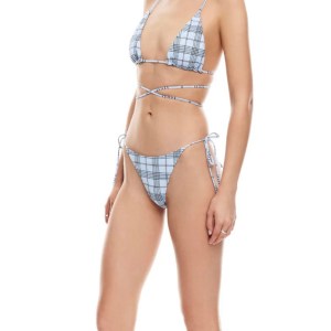 The Lioness Kaia Bikini Set - Blue Plaid