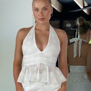 The Sundance Top - White Anglaise