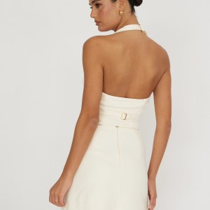 The Manhattan Halter Top - Cream